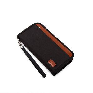 Passeport Portefeuilles, porte-Passeport Famille Organisateur du Voyage avec la technologie RFID de Blocage de porte-documents Pochette, carte d'Embarquement, Passeport, Carte de Crédit, ID, Noir - Neuf