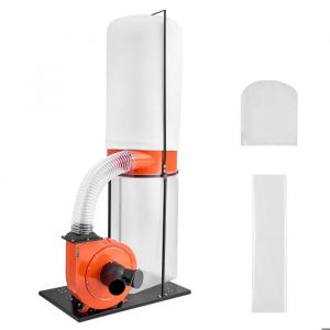 Collecteur de Poussi&egrave;re-Duoku-avec C&ocirc;ne Vortex 2 HP-Syst&egrave;me Mobile avec Sac de Collecte de 132,5 L et Sac Filtrant de 159 L - Neuf