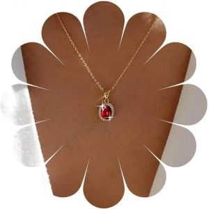 Kal-Collier Émeraude Cristal Vintage Collier Pendentif Émeraude Ovale Strass Collier Ras Du Cou Émeraude Verte Collier Pierres Précieuses Vertes Bijoux Pour Femmes Et Filles (Vert) - Neuf