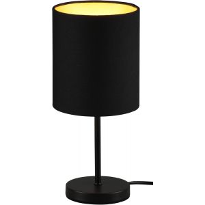 Kalanka-Reality, Lampe De Table, Jerry 1xe14, Max.40,0 W Corps: Métal, Noir Or Ø:13,0cm, H:28,5cm Interrupteur De Cordon,Sans Illuminant - Neuf