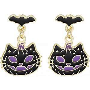 Boucles D'oreilles Chat D&eacute;mon D'halloween Pour Femmes Boucles D'oreilles Boucles D'oreilles Acryliques D'halloween Boucles D'oreilles Amusantes - Neuf