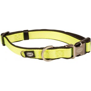 Jgd-, Collier Confortable Et Contemporain Ga Mme Explor North, Taille 30-45 Cm/15 Mm Jaune N&eacute;on, Pour Chien, Id&eacute;al Pour Des Promenades Et Exp&eacute;ditions Aventureuses - Neuf