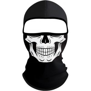 Kalanka-Ghost Mask- Cagoule Ghostbalaclava Pour Hommes - Masque Airsoftmasque Complet D'horreur, De Ski Pour Costume De Robe De Fantaisie - Cosplay - Airsoft Motorcycling Paintball - Neuf