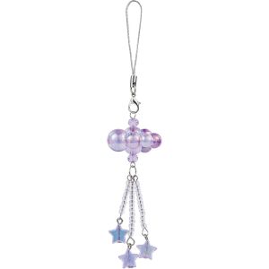 KAL-Breloques De T&eacute;l&eacute;phone En Perles En Forme De Nuage Y2K - Accessoires Pour T&eacute;l&eacute;phone Portable Pour Sac, Porte-Cl&eacute;s, Appareil Photo, Portefeuille, D&eacute;coration, Violet 1 - Neuf