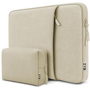 SJZG-Housse Ordinateur 14 Pouces, Étanche Pochette Ordinateur 14 Pouces Pour Macbook Air 15 M4 M3 M2 2025-2022,14"" Lenovo Thinkpad Ideapad Hp Dell Asus Acer Etc Pochette Pc 14"" Portable-Beige - Neuf