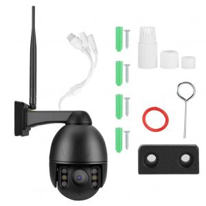 Camera de surveillance exterieure etanche sans fil 1080p HD WiFi pour la securite a domicile - Neuf