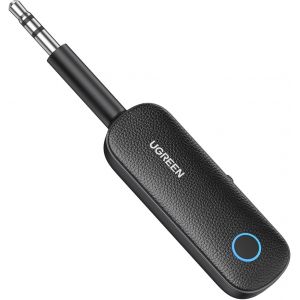 Adaptateur Bluetooth Jack 5.0 Pour Tv Émetteur Récepteur 2 En 1 Aux Microphone Compatible Avec Voiture Chaîne Hifi Casque Enceinte Haut Parleur Amplificateur - Neuf