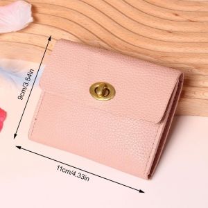 Portefeuille Femme Cuir,Portefeuille Pour Femme Cuir Porte Monnaie Femme Petit Avec,Femmes Slim Court Portefeuilles Avec Fermeture &Eacute;clair Poche &Agrave; Monnaie,Porte Carte De Credit Cuir - Neuf