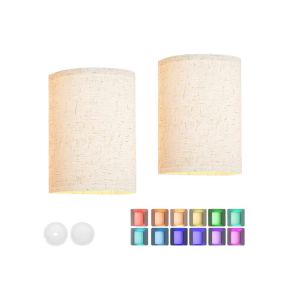 Ensemble d'appliques murales &agrave; piles &agrave; intensit&eacute; variable - Lampes d'int&eacute;rieur sans fil &agrave; commande tactile - Neuf