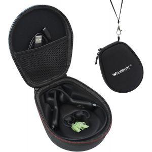 LORANKA-Voyage Stockage Porter &Eacute;tui Housse, &Eacute;tui de Protection Rigide pour Casque SHOKZ OpenRun/OpenMove/OpenRun Pro/OpenSwim &Eacute;tui de Protection Rigide pour Trekz Air, Noir - Neuf