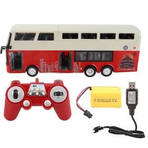 E640-001 1/18 Double¿Decker Toy Remote Control Children DIY Bus Model Car Toy - Neuf