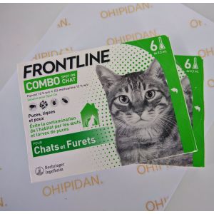 Frontline Combo Chat - Anti-Puces Et Anti-Tiques Pour Chat - 2*6 Pipettes - Neuf