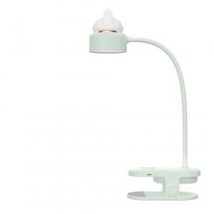 Vert Lampe A Pince Flexible Avec Veilleuse / Avec Batterie Rechargeable Usb / Liseuse Led & Liseuse Pour Bureau, Lit, Chevet - Légère, Pratique - Parfait Pour Les Enfants - Neuf