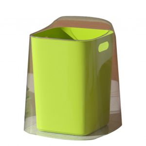 Hjlian Poubelle De Bureau Sans Couvercle, Grande Taille, Mini Poubelle De Comptoir Pour Chambre A Coucher, Salon, Verte - Neuf