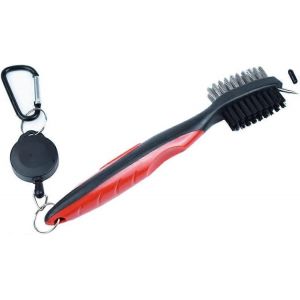 Ensemble d'outils de nettoyage pour aff&ucirc;teur de rainures de club de golf et brosse avec tyrolienne r&eacute;tractable de 2 pieds et niveleur - Neuf