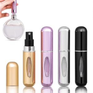 4 Pi&egrave;ces 5ml Atomiseur De Parfum Rechargeable Vide Voyage Parfum Atomiseur Mini Portable Vaporisateur Avec Fen&ecirc;tre Pour Sur La Marche - Neuf