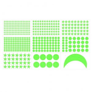 Stickers Muraux Lumineux Lune Et &Eacute;toiles Pour Enfants &iquest; Autocollants Lumineux &Eacute;cologiques Pour La D&eacute;coration De La Salle De Jeux Et De La Chambre D'enfant - Neuf