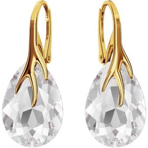 Chenquansarl-Boucles D'oreilles En Argent 925, Boucles D'oreilles Pendantes Pour Femme, Boucles D'oreilles Plaquées Or Avec Poire En Cristal, Bijoux Pour Filles, Cadeau Fait À La Main Pour Les Femmes - Neuf