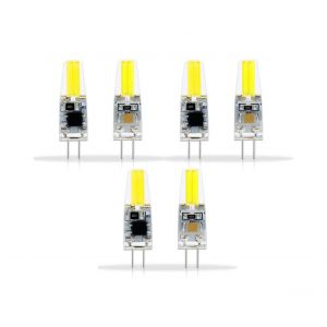 Lot De 6 Ampoules Led G4 2w &Agrave; Intensit&eacute; Variable, 180 Lm, Pour L'&eacute;clairage De La Maison Et Du Bureau - Neuf