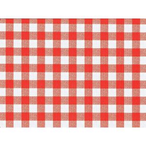 Sjzg-Nappe De Table Toile Cir&eacute;e Manhattan Avanti Rouge Blanc - Anti-Tache En Plastique Pvc - Linge Enduite Pour Int&eacute;rieur Et Ext&eacute;rieur - 110 Cm X 140 Cm Rectangulaire - Neuf