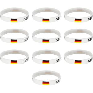 Kal-Bracelet Allemand En Silicone Bracelets En Silicone Souvenirs Personnalis&eacute;,2024 Allemagne Pays Drapeau Bracelet Adapt&eacute; Aux Comp&eacute;titions Internationales Pour La Coupe Du Monde Et L'euro - Neuf