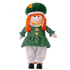 Exquis. Poup&eacute;e en peluche irlandaise pour la f&ecirc;te des m&egrave;res, cadeau de vacances, d&eacute;coration de table, ornement, ameublement de la maison - Neuf