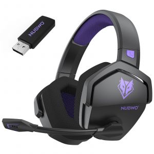 Nubwo G06 Casque Gaming Sans Fil Bluetooth 2.4g - Anc R&eacute;duction De Bruit - 50h+ Autonomie - Son St&eacute;r&eacute;o Immersif - Micro D&eacute;tachable - Confortable Pour Pc/Ps/Xbox/Ns - Neuf
