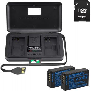 2 Piles EN-EL20 et Smart LCD Display Chargeur Double USB pour Appareil Photo Numérique Nikon Coolpix P1000, Coolpix A, P950, 1 J1, 1 J2, 1 J3, 1 S1, 1 V3, DL24-500, 1 AW1 - Neuf