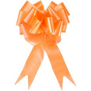 Kal-10pcs 15cm Noeud De Ruban De No&euml;l Gros Noeud Pour Emballage Cadeau Orange Pour Les Paniers De Voiture De Mariage, Noeud De No&euml;l - Neuf