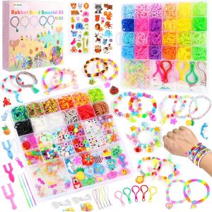 3000+ Elastique Bracelet Kit, 37 Couleurs Elastique Enfant Pour Kit Loom Rubber, Id&eacute;e Cadeau Anniversaire Pour Enfant - Neuf