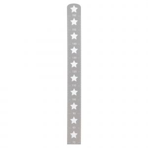 Toise B&eacute;b&eacute; En Bois 'little Stars' - Roba - &Eacute;chelle Jusqu'&agrave; 160 Cm - Gris - Neuf