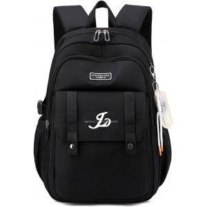 ChenQuanSarl-Sac À Dos Enfant Sac À Dos Loisir Pour Collège Filles Garçons Sacs À Dos Loisir Adolescents Cartables Scolaires Sacs D'École Sacs Portés Dos Sacs Voyage Sacs Scolaires Noir - Neuf