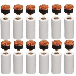 12 Ensembles De Pointes De Queue De Billard De Billard 12mm Avec Virole De Queue De Billard Pour Snooker - Neuf