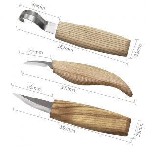3pcs Le Travail Du Bois Sculpture Sur Bois Kit Set De Bricolage Couteau À Sculpter Le Bois Ciseau Menuisier Outils De Coupe En Bois Cutterhand De L'outil - Neuf