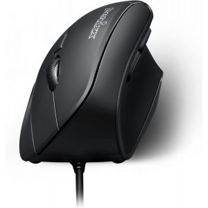 Perixx PERIMICE-515II, Souris Ergonomique Verticale Filaire - Pr&iquest;&iquest;vention des TMS - Noire - Neuf