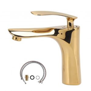 HJLIAN Robinet de lavabo antique tout en cuivre pour salle de bain, mitigeur eau chaude et froide, robinet de lavabo pour toilettes - Neuf