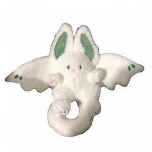 Peluche lapin chauve-souris d'Halloween, confortable, en coton PP, pour enfants, garçons, filles, femmes et hommes-JK2675 - Neuf