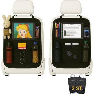 Eryi-Boîte De Organisateur De Voiture Protege Siege Voiture 2pcs Protège-Siège Arrière Voiture Enfants Kick Mats, Imperméable Protection Arrière De Siège Auto Avec Extra Grande Écran Tactile - Neuf