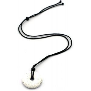 Kal-Pendentif Pierre Naturelle | Donut Pi Chinois| Double Pointes Concentrateur D'énergie - Neuf