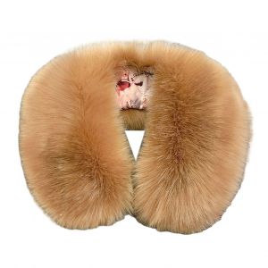 Faux Col Épaissi Doux Moelleux Fausse Fourrure Couleur Unie Résistant Au Froid Coupe-Vent Unisexe Hiver Cache-Cou Écharpe Femmes Hommes Cou Wrap-Chameau - Neuf