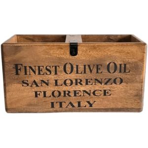 Lbgwp60-Acl Vintage Caisse En Bois ¿ Meilleur Stockage De Bouteilles D'huile D'olive Idéal Pour La Maison, La Cuisine, La Décoration De Restaurant ¿ Organ Ur De Bouteilles D'huile D'olive ¿ Caisse En - Neuf