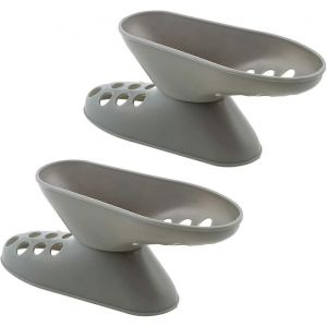 Ensemble De 2 Étagères À Chaussures En Forme De Pied,Portable,Plastique Double Couche,Pour Chaussures À Talons Hauts,Chaussure De Sport - Neuf