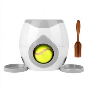 Automatique Chien Lanceur De Balle Pour Les Petits, Moyens Et Grands Chiens, Intérieur/Extérieur Extraction De Jouet À La Récompense Alimentaire, Comprend 2 Balles De Tennis - Neuf