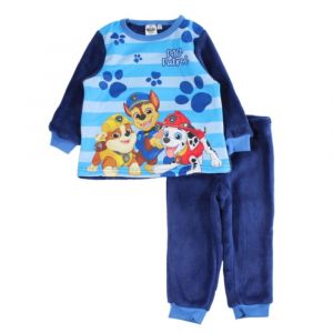 Pyjama Polaire Enfant Paw Patrol Gar&ccedil;on - Bleu Marine - 2 &Agrave; 6 Ans (Taille 2 Ans,Couleur Bleu) - Neuf