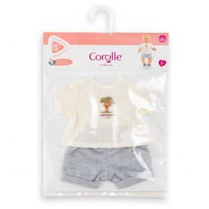 Corolle BB36 T-SHIRT & SHORT PETIT EXPLORATEUR - Neuf