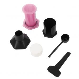 HJLIAN Cafetiere portable a pression manuelle pour voyageur (rose) - Neuf