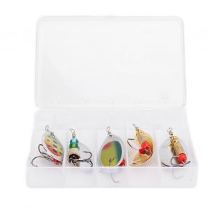 5pcs App&acirc;ts De P&ecirc;che En Acier Inoxydable Petits Accessoires De Leurres Portables Pour P&ecirc;cheurb ( Grand ) - Neuf