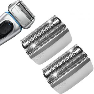 Series 8 T&ecirc;te De Rasoir De Rechange Compatible Avec Le Rasoir &Eacute;lectrique &Agrave; Grille Braun, Compatible Avec Le Rasoir &Eacute;lectrique Braun 8370cc,8340s.8350s Etc Pi&egrave;ce De Rechange De Rasage, Argent,Lot De 2 - Neuf