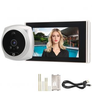 Sonnette video intelligente HD 4,3 pouces avec ecran couleur TFT et detection de mouvement - Neuf