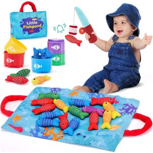 ERYI-Jouet Bebe 1 An, Jeux Montessori Pêche A La Ligne Pour Enfant 1 2 3 Ans Fille Garçon Jouet Bebe 6 Mois Cadeau Pour Bébé 1 An Enfant 1 2 3 Ans - Neuf
